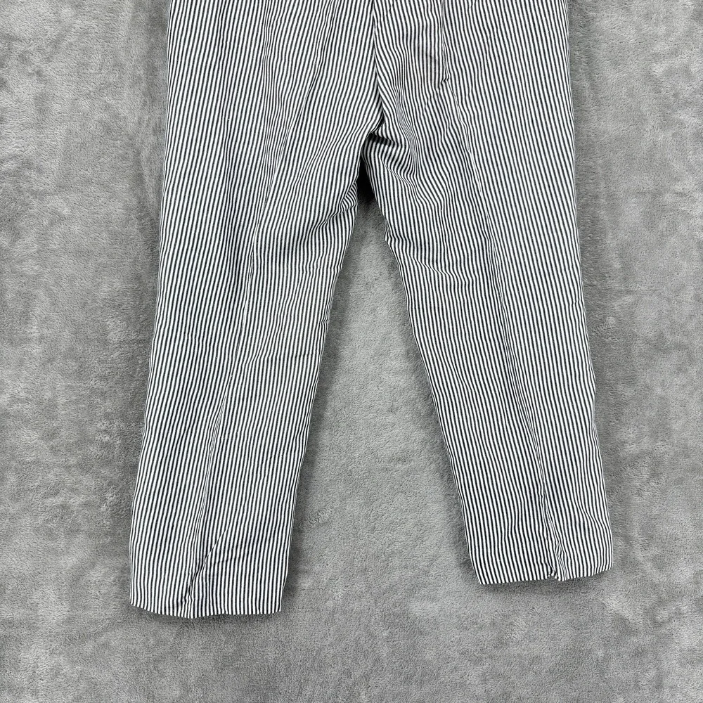 Banana Republic Pants Womens 2 Logan Striped Linen Blend Nautical Pockets Preppy